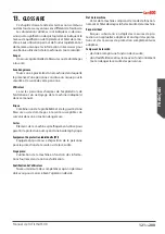 Preview for 121 page of Astoria Core600 AEP Use And Maintenance Manual, Instructions For The User