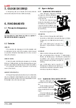 Preview for 216 page of Astoria Core600 AEP Use And Maintenance Manual, Instructions For The User