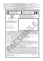 Preview for 3 page of Astoria GREEN LINE Plus 4 You TS SAEP Use And Maintenance Manual, Instructions For The User