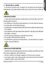 Preview for 11 page of Astoria GREEN LINE Plus 4 You TS SAEP Use And Maintenance Manual, Instructions For The User