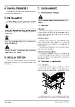 Preview for 18 page of Astoria GREEN LINE Plus 4 You TS SAEP Use And Maintenance Manual, Instructions For The User