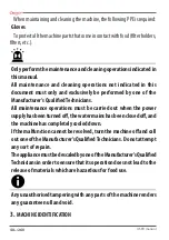 Preview for 48 page of Astoria GREEN LINE Plus 4 You TS SAEP Use And Maintenance Manual, Instructions For The User