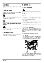 Preview for 54 page of Astoria GREEN LINE Plus 4 You TS SAEP Use And Maintenance Manual, Instructions For The User