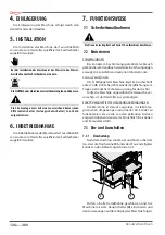 Preview for 126 page of Astoria GREEN LINE Plus 4 You TS SAEP Use And Maintenance Manual, Instructions For The User