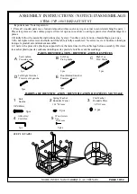 Preview for 1 page of Astoria JYP-1863 BB2 Assembly Instructions