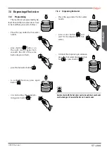 Preview for 57 page of Astoria SABRINA SAE DISPLAY Use And Maintenance Manual, Instructions For The User