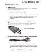 Preview for 1 page of astra telematics AT110V5 Installation Manual