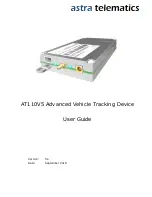 Preview for 1 page of astra telematics AT110V5 User Manual