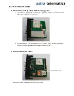 Preview for 1 page of astra telematics AT210 Installation Manual