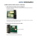 Preview for 1 page of astra telematics AT240 Installation Manual