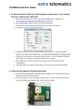 astra telematics AT240V8 Quick Start Manual preview