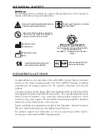 Предварительный просмотр 4 страницы Astra D8000V Operator'S Manual