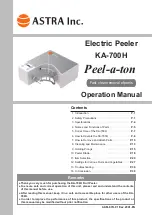 Astra KA-700H Operation Manual предпросмотр