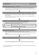 Предварительный просмотр 9 страницы Astra KA-700H Operation Manual