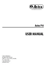 Astra P-8 User Manual preview