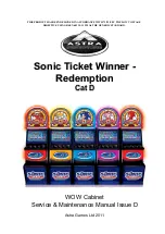 Astra Sonic Ticket Winner-Redemption Service Maintenance Manual preview