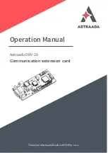 Astraada DRV-28 Series Operation Manual preview