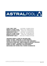 Preview for 3 page of Astral Pool V-HEAT AHP020 Instruction Manual