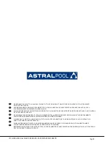 Предварительный просмотр 56 страницы Astralpool 32505 Technical Manual. Start-Up And Operation