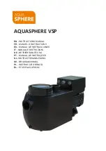 Astralpool AQUASPHERE VSP Instruction Manual предпросмотр