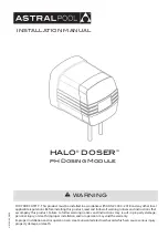 Astralpool HALO DOSER Installation Manual предпросмотр