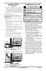 Предварительный просмотр 10 страницы Astria Fireplaces Arcadia18MN Installation And Operation Instructions Manual