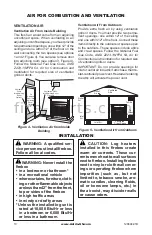 Предварительный просмотр 10 страницы Astria Fireplaces Astria Vega32ZP2 Installation And Operation Instruction Manual