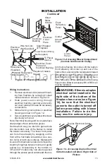 Предварительный просмотр 15 страницы Astria Fireplaces Astria Vega32ZP2 Installation And Operation Instruction Manual