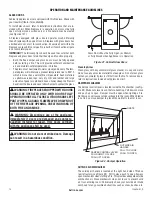 Preview for 14 page of Astria Fireplaces Monterey F0704 Installation And Operation Instruction Manual