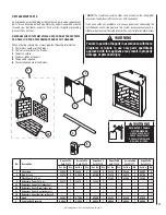 Предварительный просмотр 17 страницы Astria Fireplaces ORION32ZB6 Installation And Operation Instruction Manual