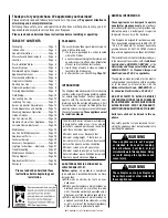 Preview for 2 page of Astria Fireplaces StarLiteLX36ZENWH Assembly, Installation And Operation Instructions