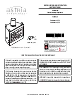 Astria Craftsman 42P2 Installation And Operation Instructions Manual preview