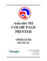 Предварительный просмотр 1 страницы Astro Machine AstroJet M1 Operator'S Manual