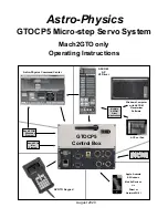 ASTRO-PHYSICS GTOCP5 Operating Instructions Manual preview