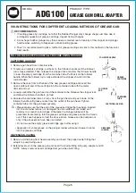 Preview for 5 page of Astro Pneumatic ADG100 Manual