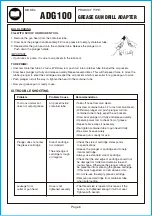 Preview for 6 page of Astro Pneumatic ADG100 Manual