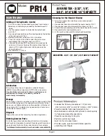 Preview for 4 page of Astro Pneumatic PR14 User Manual