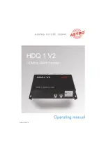 Предварительный просмотр 1 страницы ASTRO 380 288 Operating Manual