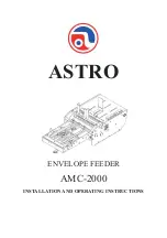 Preview for 1 page of ASTRO AMC-2000 Installation And Operating Instructions Manual