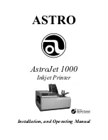 Preview for 1 page of ASTRO AstroJet 1000 Installation And Operating Manual