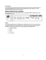 Предварительный просмотр 11 страницы ASTRO AstroJet 2000 Installation, Operating, And Parts Manual