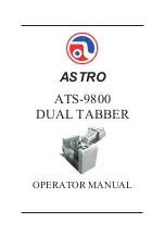 Предварительный просмотр 1 страницы ASTRO ATS-9800 Operator'S Manual