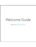 Предварительный просмотр 1 страницы ASTRO E5 Welcome Manual