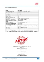 Предварительный просмотр 20 страницы ASTRO FHP2 Operating Manual