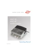 ASTRO HVC 32 Operating Manual предпросмотр