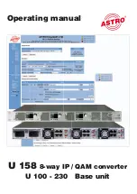 ASTRO U 100-230 Operating Manual предпросмотр