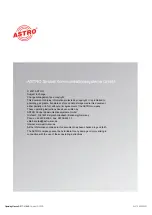 Предварительный просмотр 16 страницы ASTRO U-911 Operating Manual