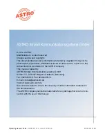 Предварительный просмотр 20 страницы ASTRO V 506 X-QAM 621 CT2 Operating Manual