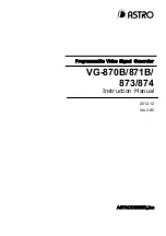 Предварительный просмотр 3 страницы ASTRO VG-870B Instruction Manual