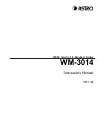 ASTRO WM-3014 Instruction Manual предпросмотр